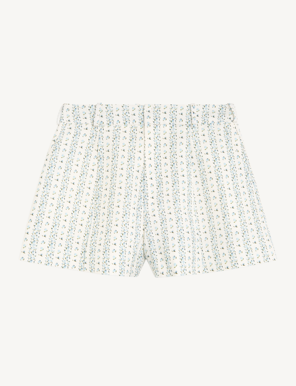 Penn Tailored Short: Linen, Plum Print