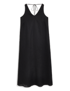 Blenheim Dress: Linen, Black