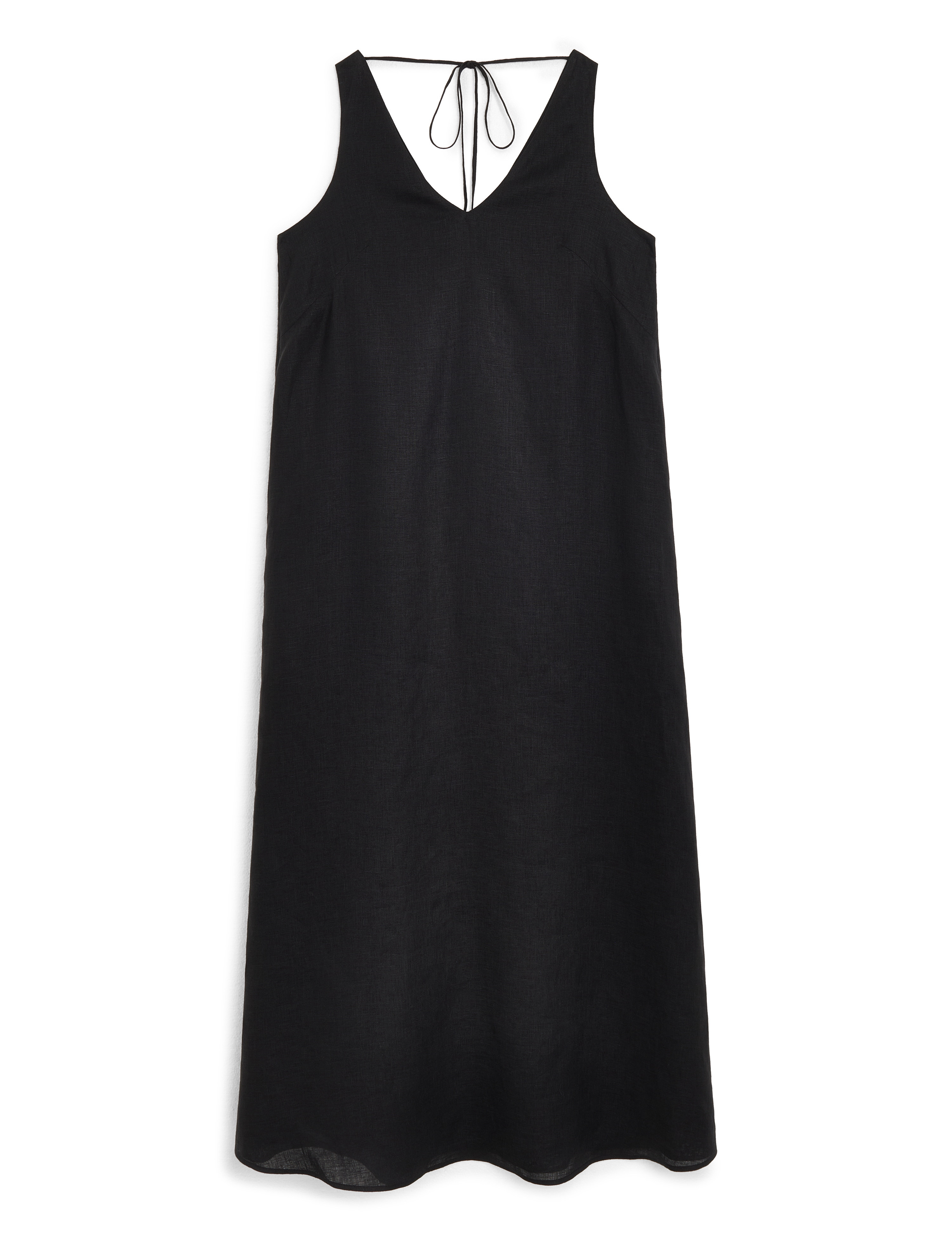 Blenheim Dress: Linen, Black