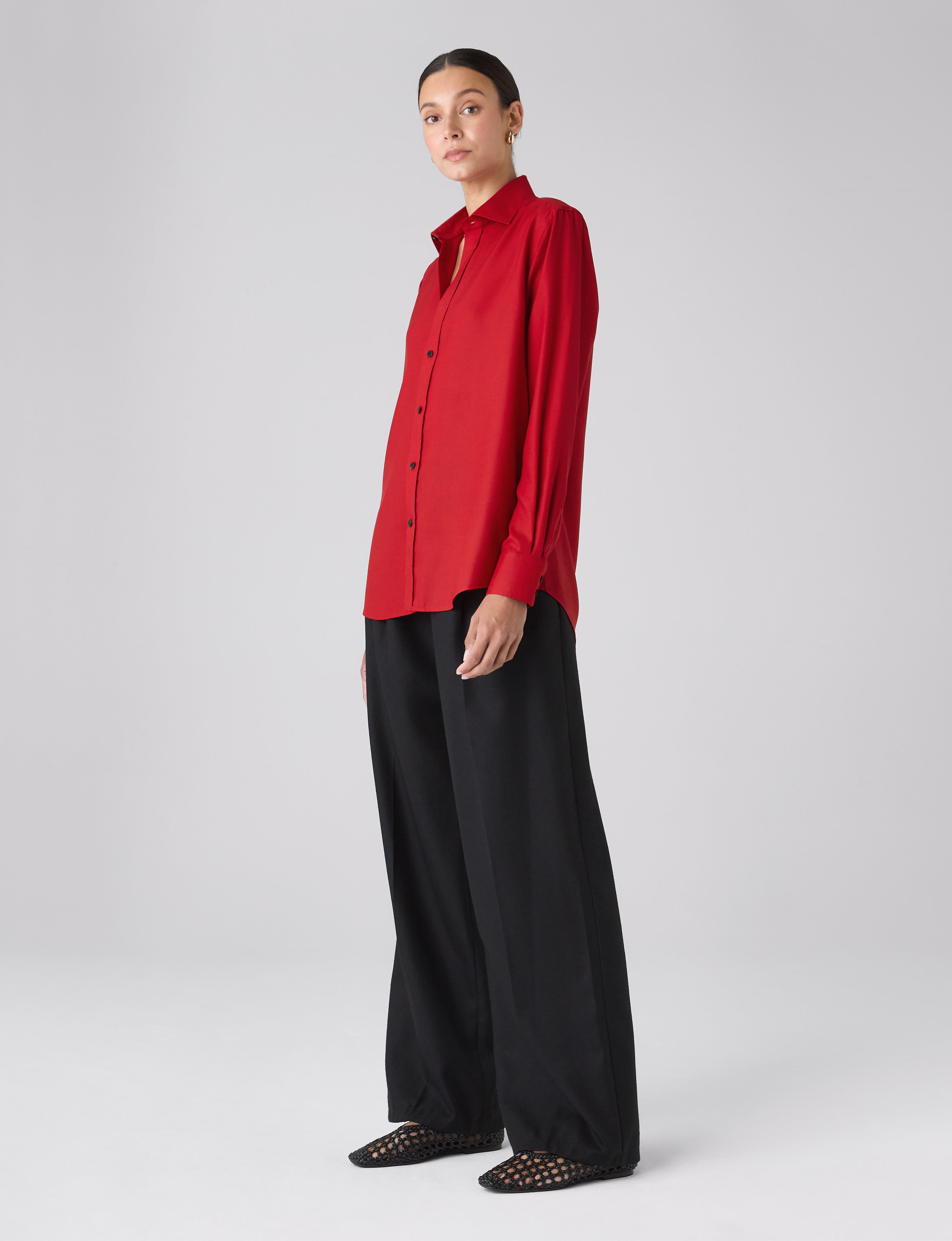 The Boyfriend: TENCEL™ Lyocell, Red