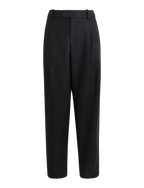 Christy Tapered Trouser: Linen, Black