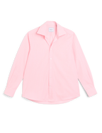 The Boyfriend: Fine Poplin, Light Pink Stripe