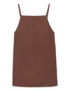 Andros Dress: Fine Poplin, Mocha x Lucy Williams