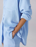 The Oversized: Cheesecloth, Cloud Blue
