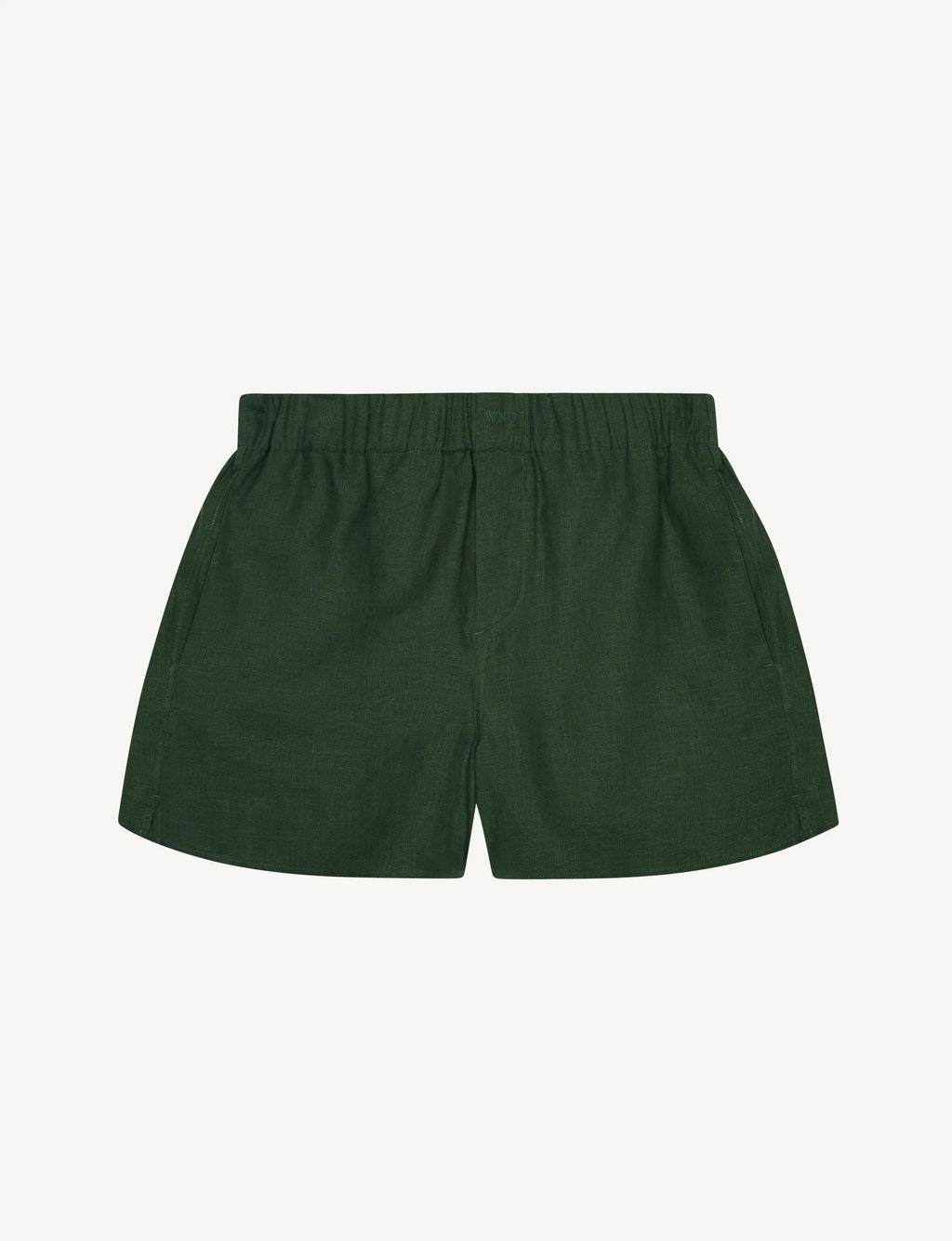 The Set: Linen Hunter Green Shirt & Boxer