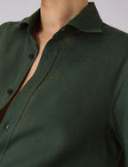 The Boyfriend: Linen, Hunter Green