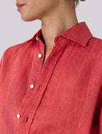 The Boyfriend: Linen, Cardinal Red