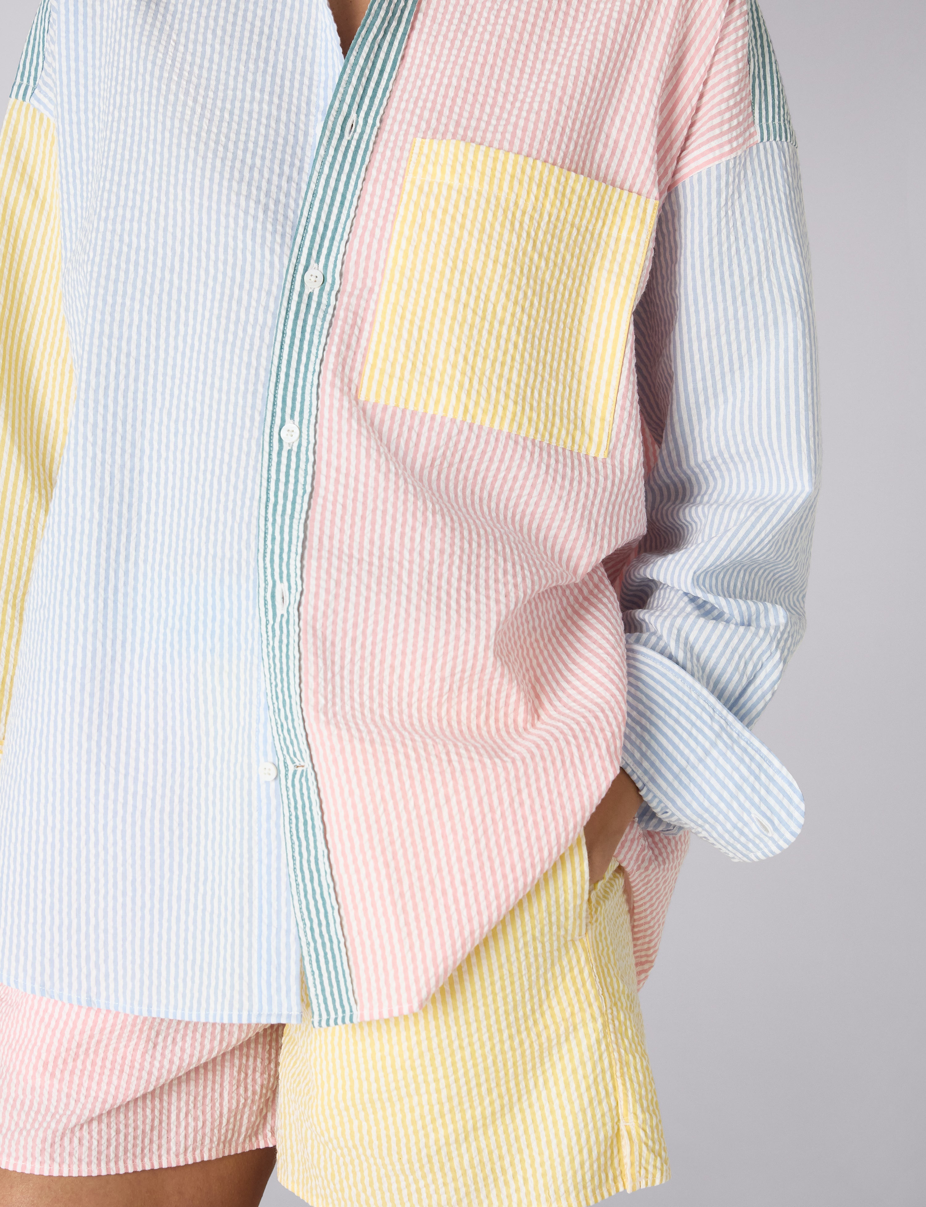 The Weekend: Seersucker, Multi Patchwork