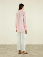 The Boyfriend: Linen, Grapefruit Pink