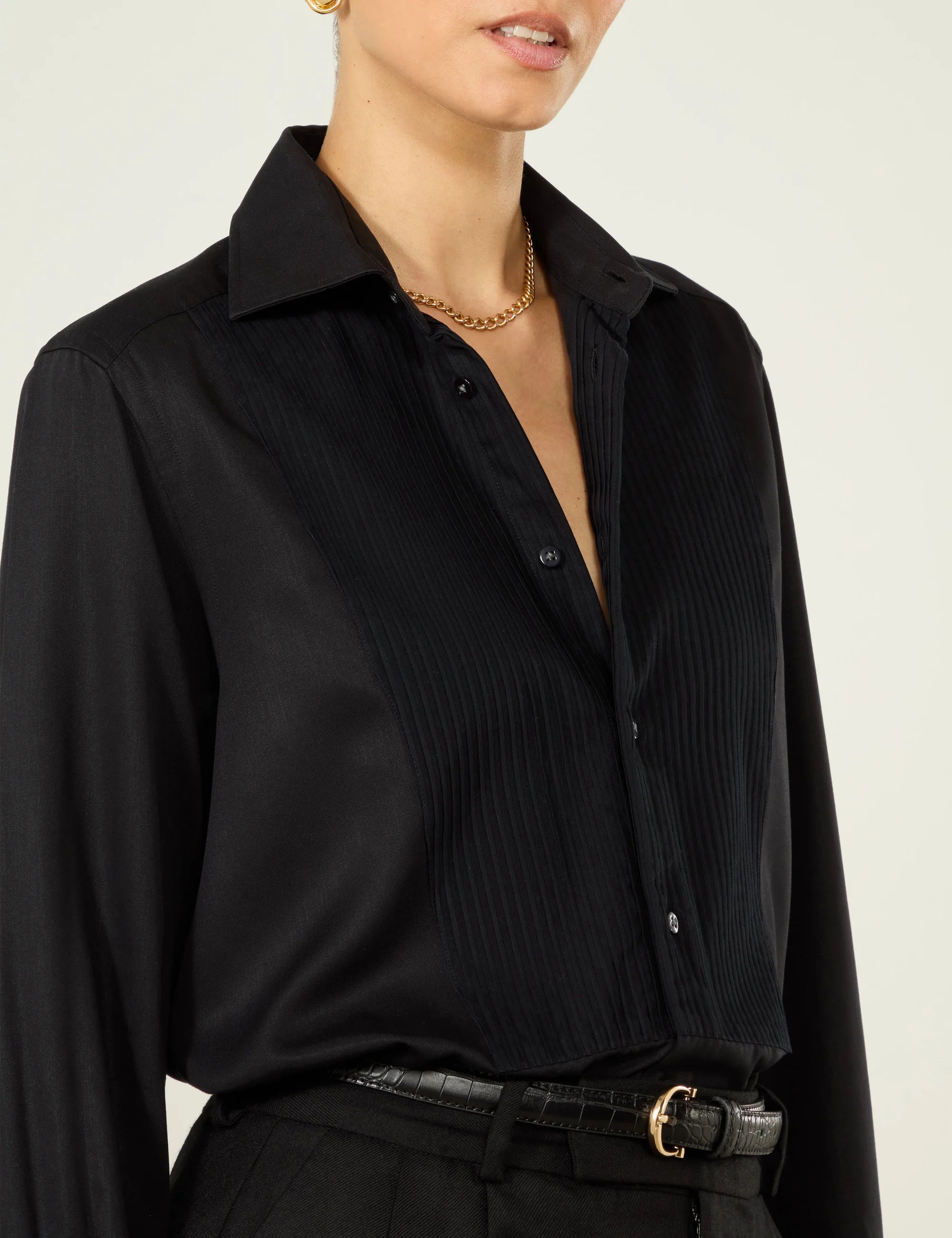 The Dress Shirt: TENCEL™ Lyocell, Black