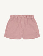 The Set: Seersucker Pink and Berry Stripe Shirt & Boxer Shorts