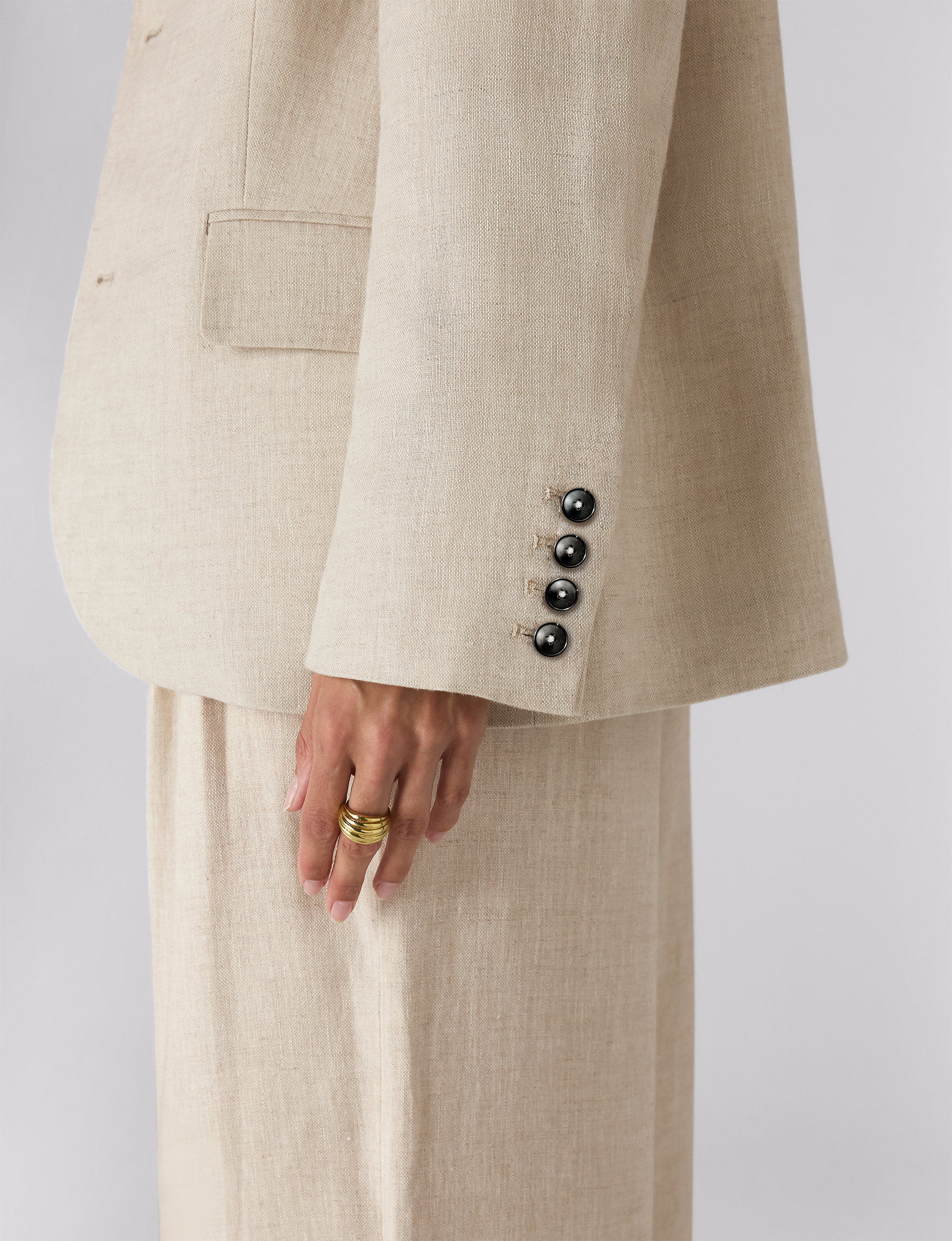 The Suit: Linen Oatmeal Blazer & Trouser