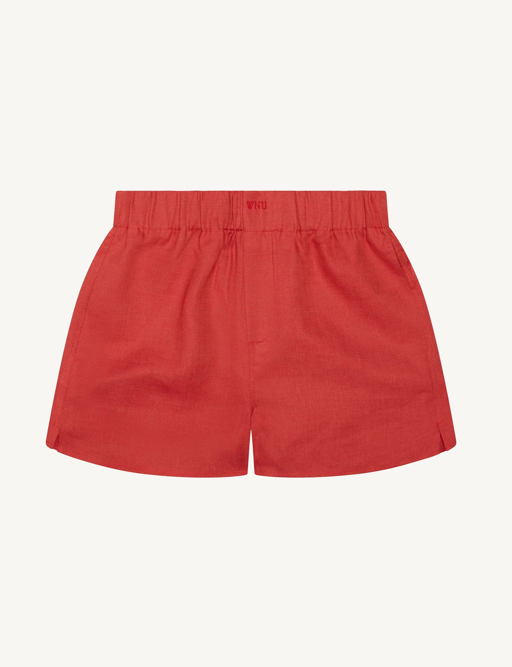 The Set: Linen Cardinal Red Shirt & Boxer