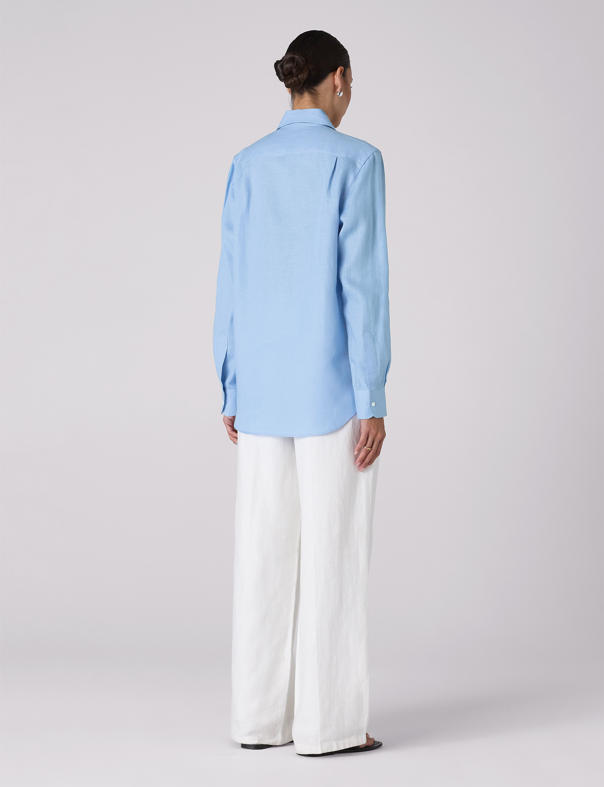 The Boyfriend: Linen, Cornflower Blue