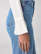 Kew Blouse: Fine Poplin, White