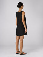 Sloane Dress: Linen, Black