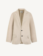 Hutton Blazer: Linen, Oatmeal