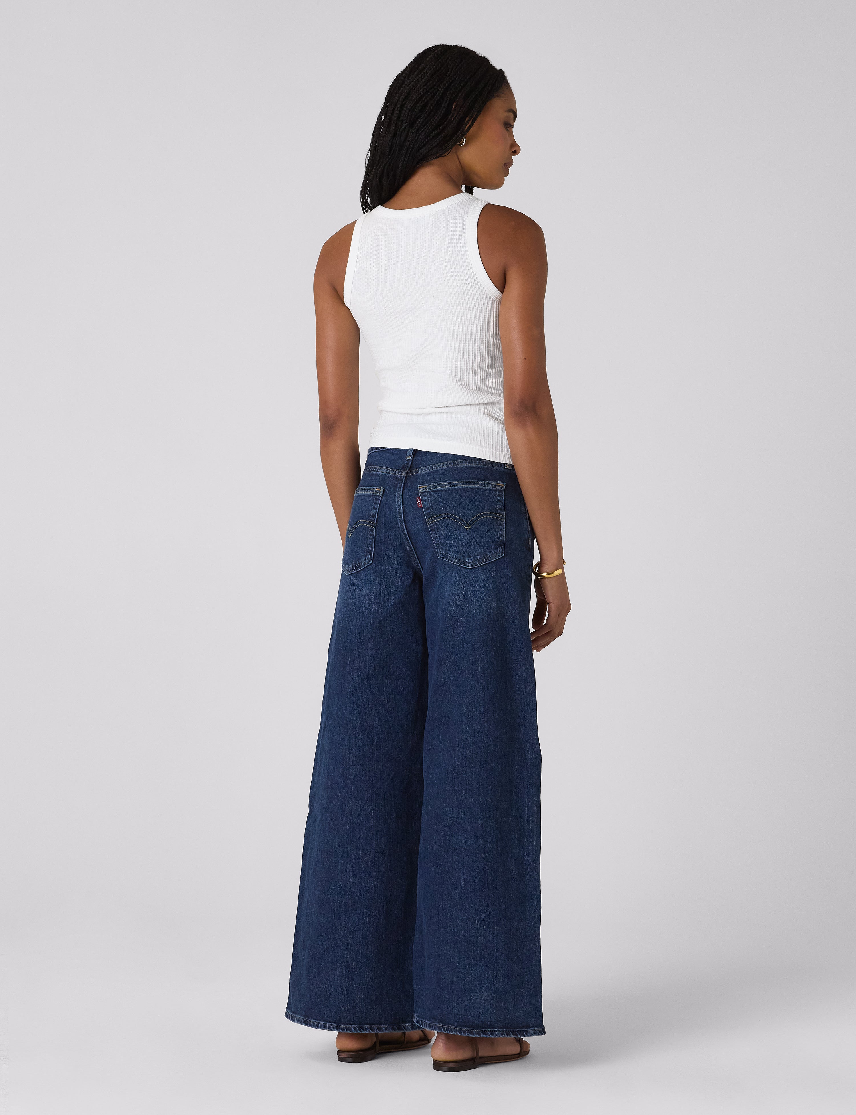 Carnaby Tank: Cotton Textured Rib, Off-White