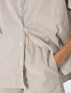 The Weekend: Seersucker, Mocha Stripe
