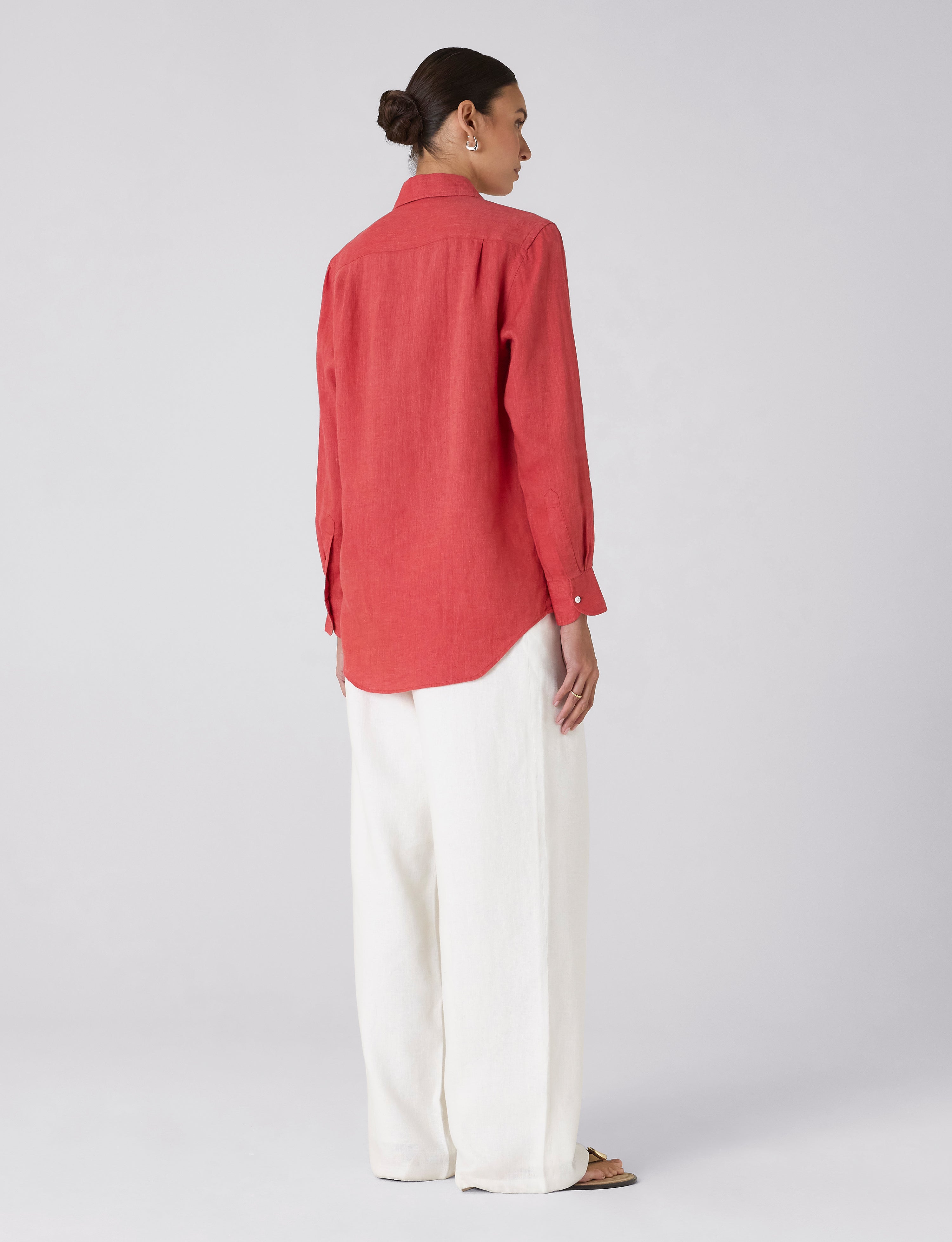 The Boyfriend: Linen, Cardinal Red