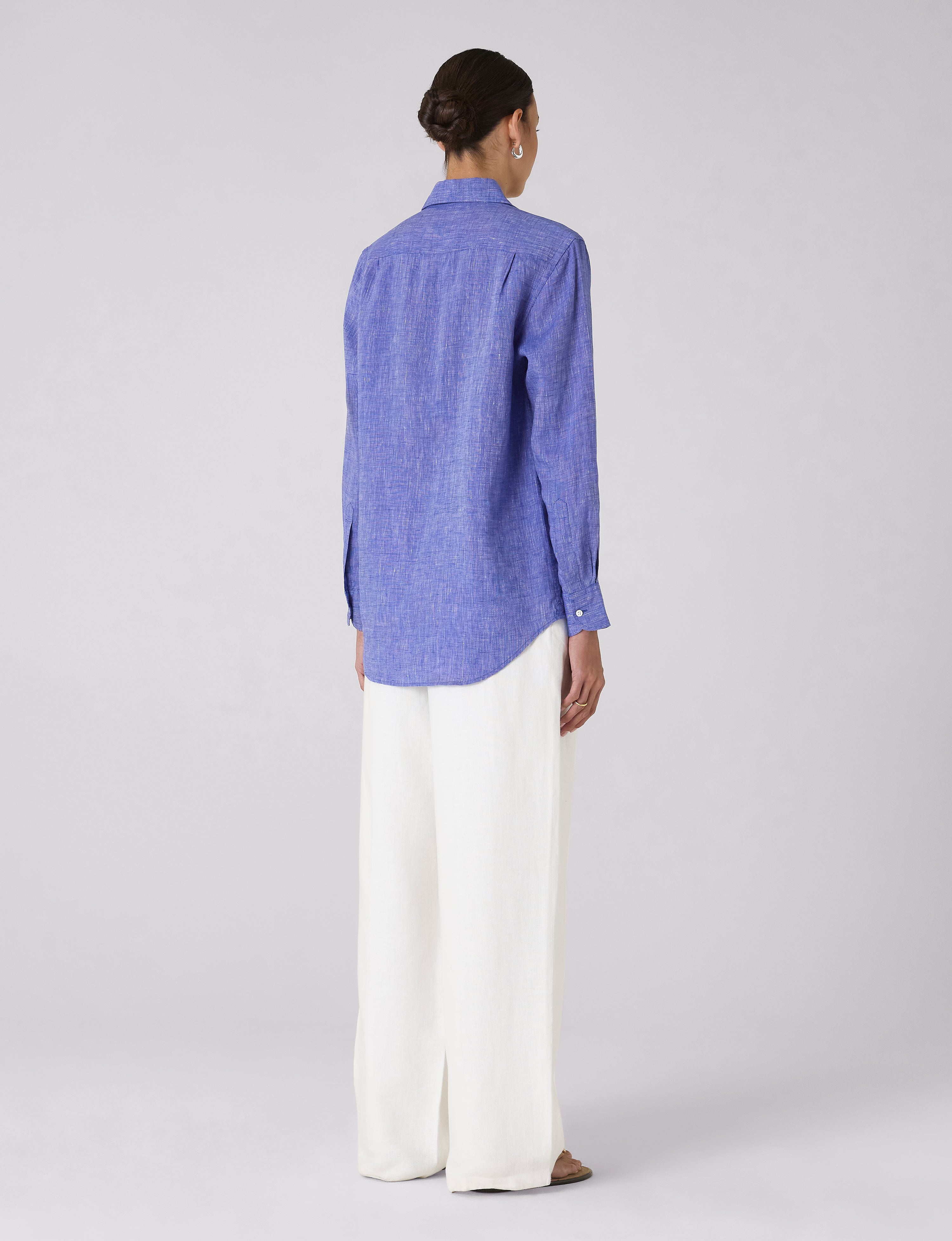 The Boyfriend: Linen, Lapis Blue