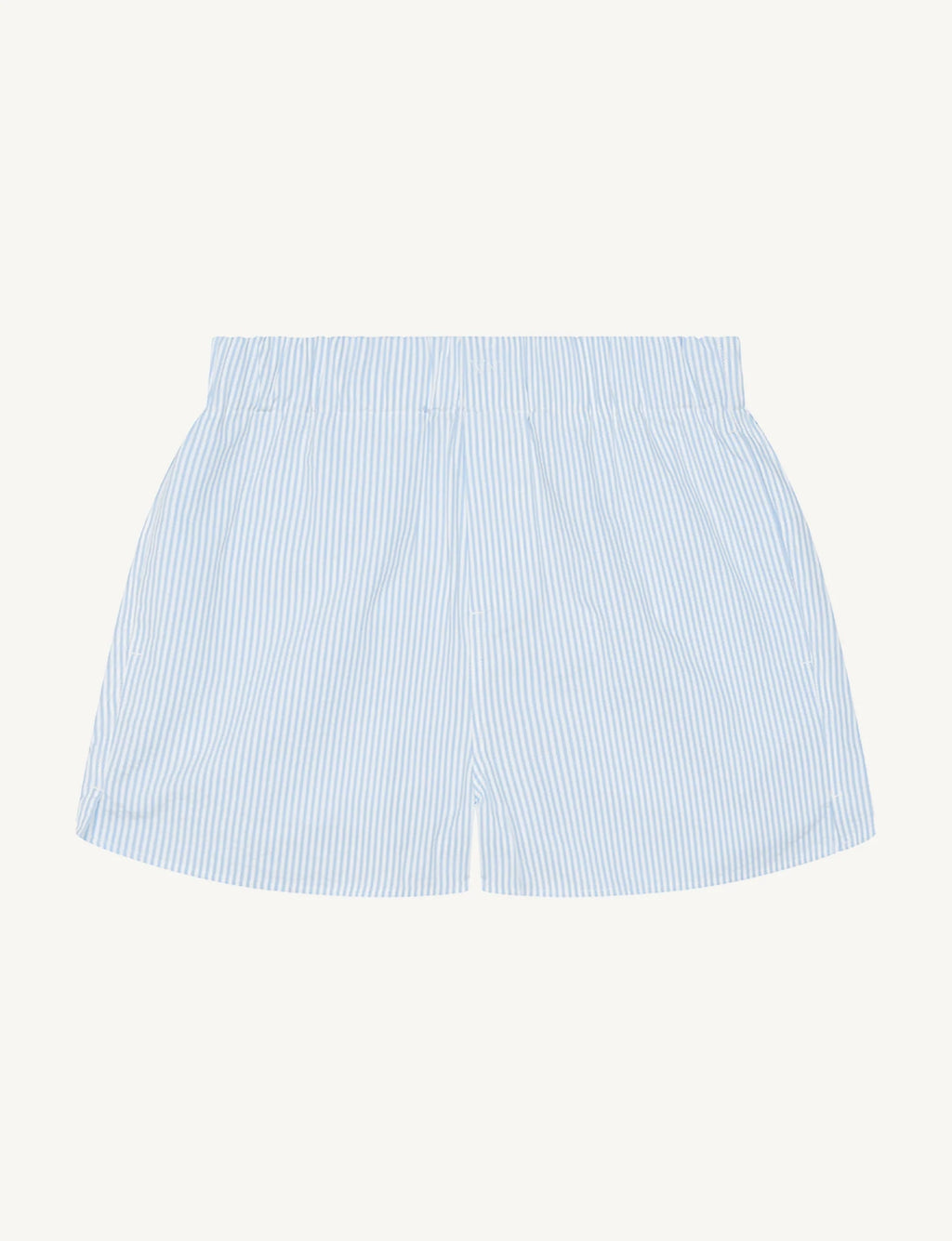 The Set: Seersucker Rain Blue Stripe Shirt & Boxer